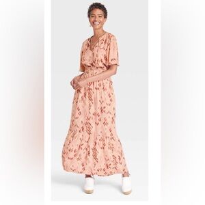 L Flutter Sleeve A-Line Dress - Knox Rose Size Small